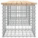 Bancă de grădină, design gabion, 203x44x42cm, lemn masiv de pin - WALTI WALTI