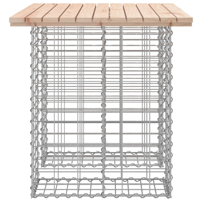 Bancă de grădină, design gabion, 100x70x72cm, lemn masiv de pin - WALTI WALTI