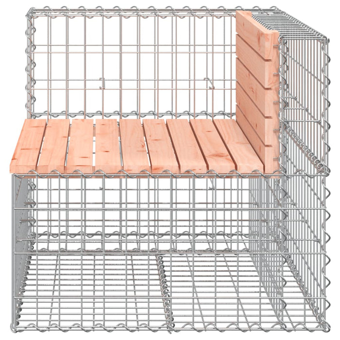 Bancă de grădină design gabion 92x71x65,5 cm lemn masiv Douglas - WALTI WALTI