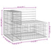 Bancă de grădină design gabion 92x71x65,5 cm lemn masiv Douglas - WALTI WALTI