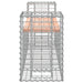 Bancă de grădină cu gabion, 183x41x60,5 cm, lemn masiv Douglas - WALTI WALTI