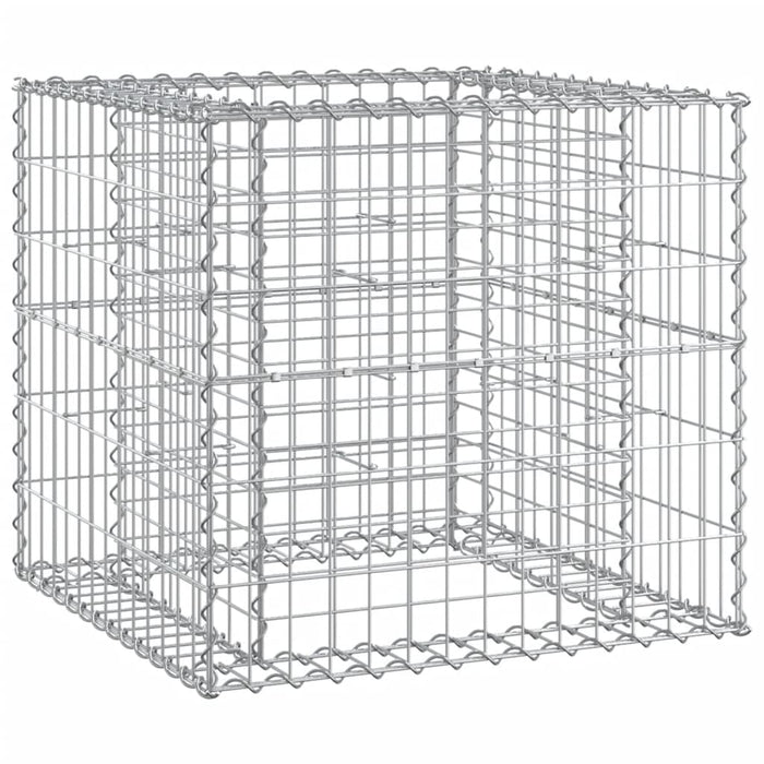 Bancă de grădină & coș gabion, lemn de pin tratat WALTI
