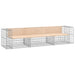 Bancă de grădină, design gabion, 287x71x65,5cm, lemn masiv pin - WALTI WALTI