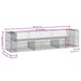 Bancă de grădină, design gabion, 287x71x65,5cm, lemn masiv pin - WALTI WALTI