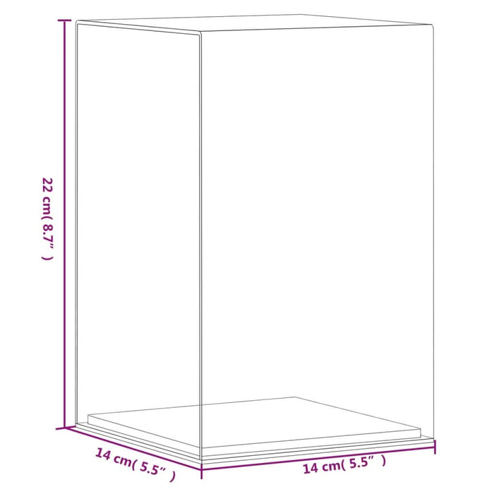 Cutie de prezentare, transparent, 14x14x22 cm, acril - WALTI WALTI
