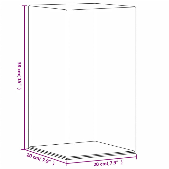 Cutie de prezentare, transparent, 20x20x38 cm, acril - WALTI WALTI