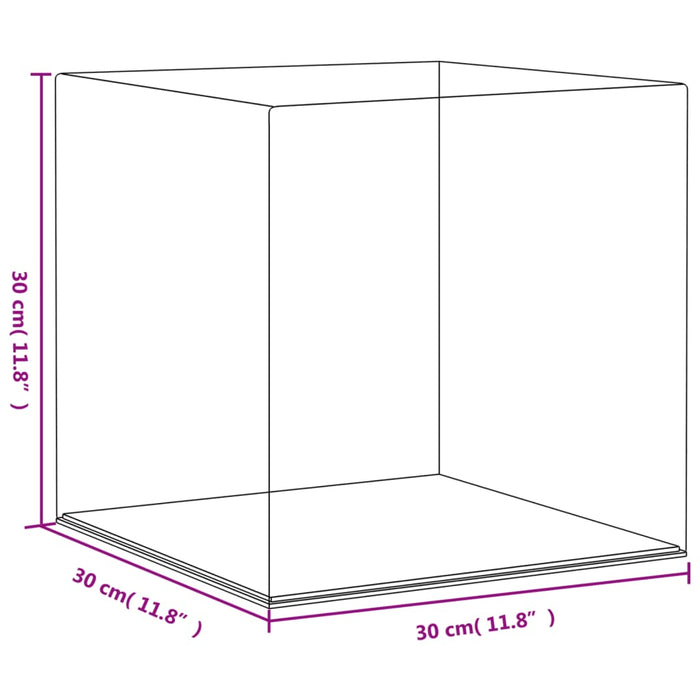 Cutie de prezentare, transparent, 30x30x30 cm, acril - WALTI WALTI