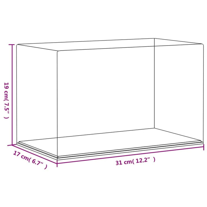 Cutie de prezentare, transparent, 31x17x19 cm, acril - WALTI WALTI