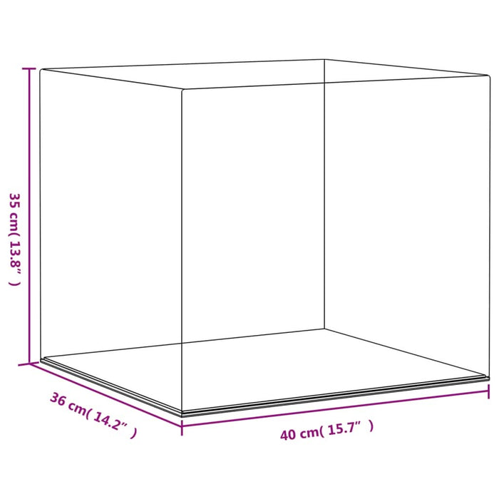 Cutie de prezentare, transparent, 40x36x35 cm, acril - WALTI WALTI