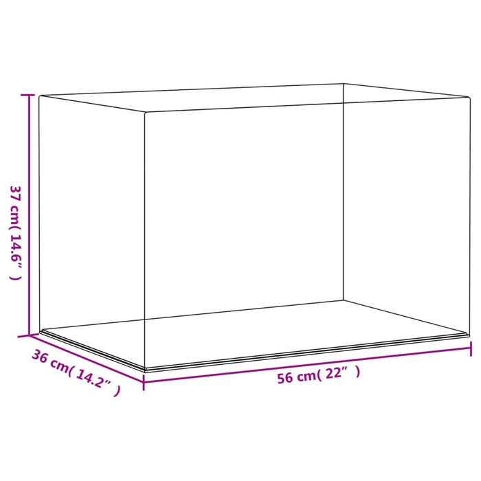 Cutie de prezentare, transparent, 56x36x37 cm, acril - WALTI WALTI