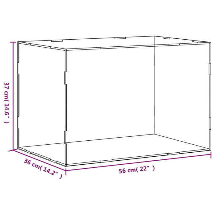 Cutie de prezentare, transparent, 56x36x37 cm, acril - WALTI WALTI