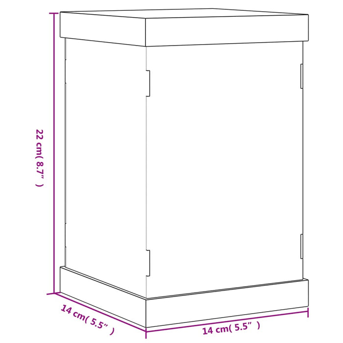 Cutie de prezentare, transparent, 14x14x22 cm, acril - WALTI WALTI