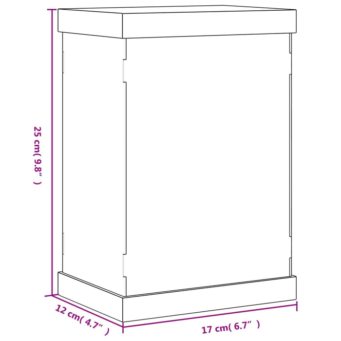 Cutie de prezentare, transparent, 17x12x25 cm, acril - WALTI WALTI