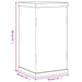 Cutie de prezentare, transparent, 20x20x38 cm, acril - WALTI WALTI