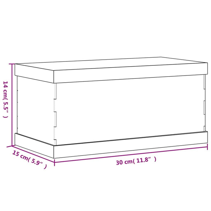 Cutie de prezentare, transparent, 30x15x14 cm, acril - WALTI WALTI