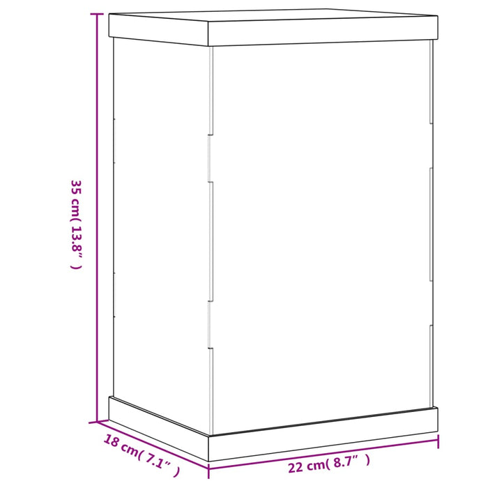 Cutie de prezentare, transparent, 22x18x35 cm, acril - WALTI WALTI