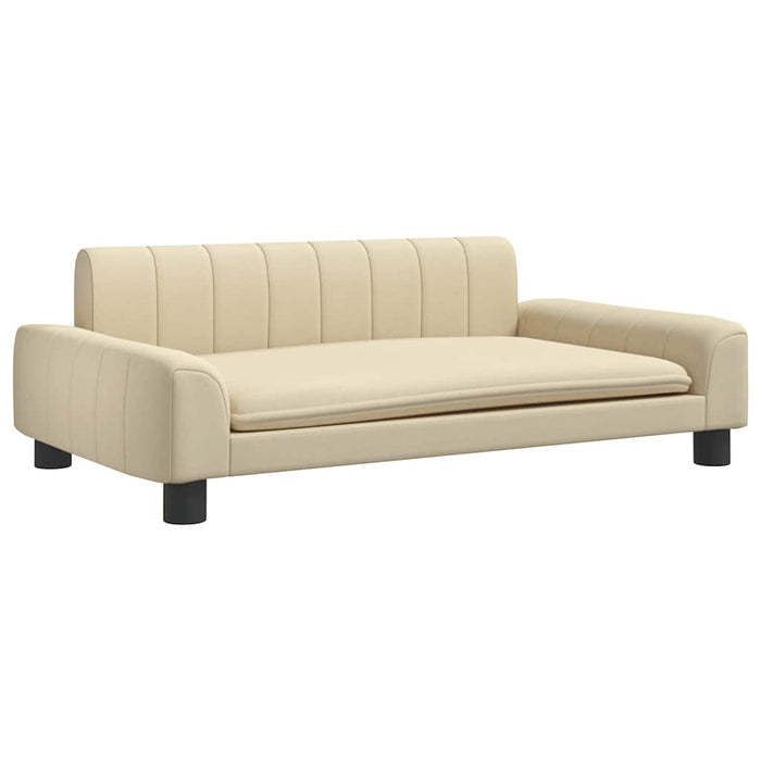 Canapea pentru copii, crem, 90x53x30 cm, material textil - WALTI WALTI