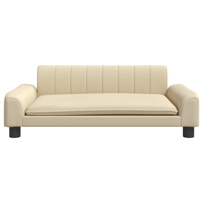 Canapea pentru copii, crem, 90x53x30 cm, material textil - WALTI WALTI