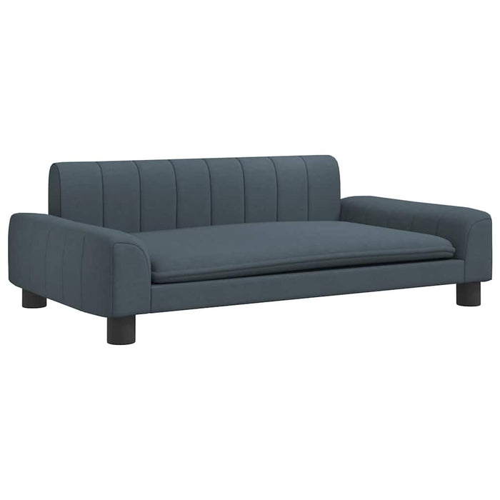 Canapea pentru copii, gri închis, 90x53x30 cm, material textil WALTI