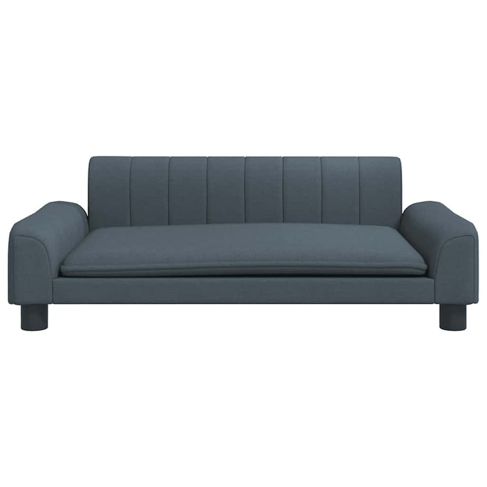 Canapea pentru copii, gri închis, 90x53x30 cm, material textil WALTI