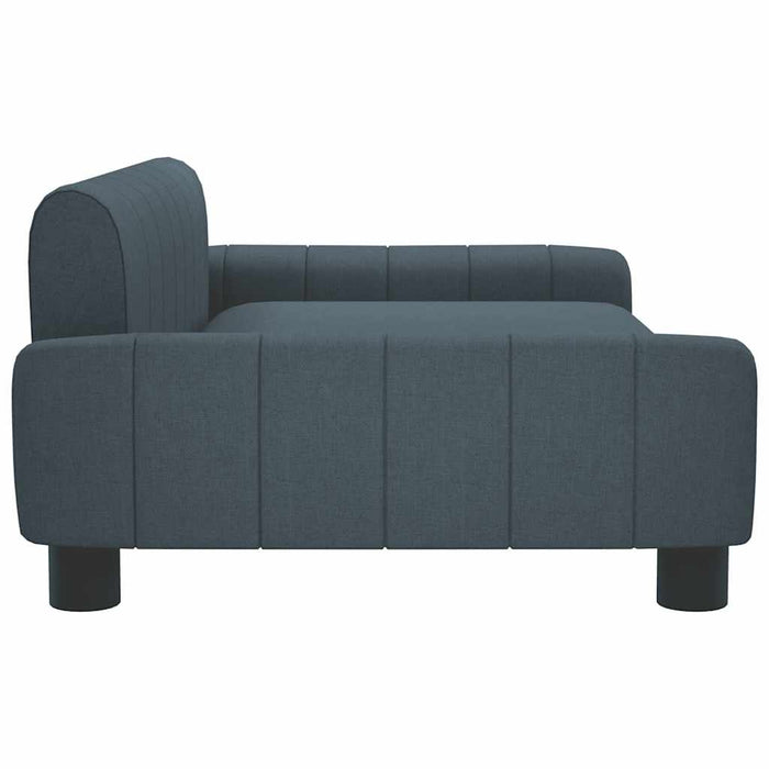 Canapea pentru copii, gri închis, 90x53x30 cm, material textil WALTI
