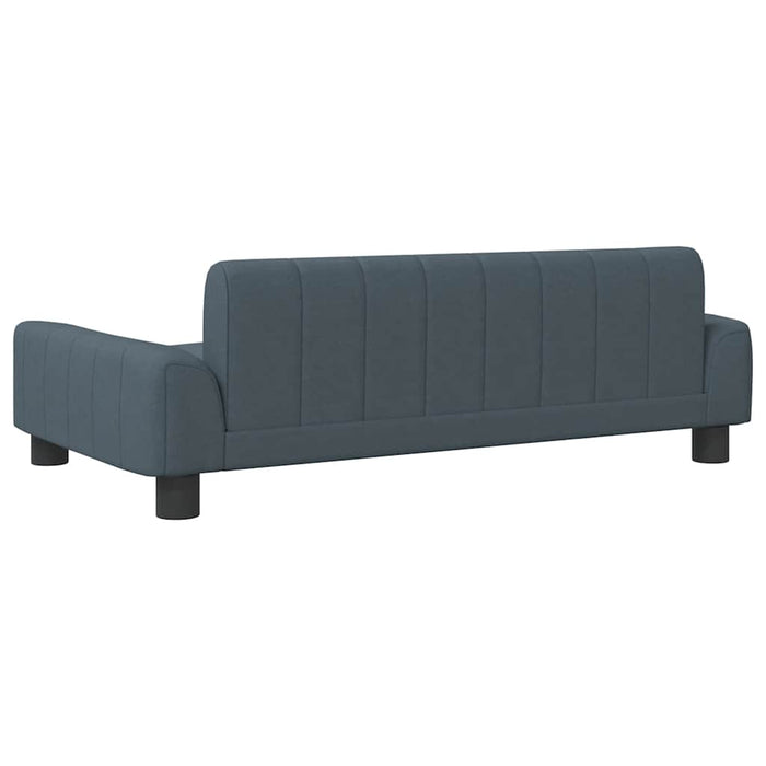 Canapea pentru copii, gri închis, 90x53x30 cm, material textil WALTI
