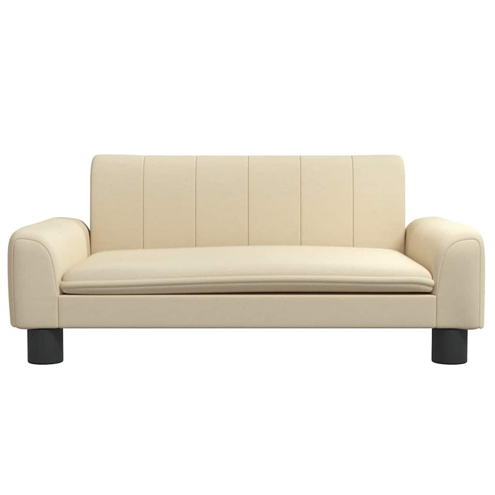 Canapea pentru copii, crem, 70x45x30 cm, material textil - WALTI WALTI