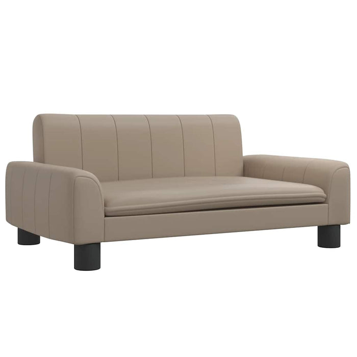 Canapea pentru copii, cappuccino, 70x45x30 cm, piele ecologică - WALTI WALTI