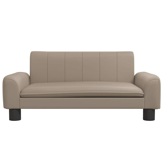 Canapea pentru copii, cappuccino, 70x45x30 cm, piele ecologică - WALTI WALTI