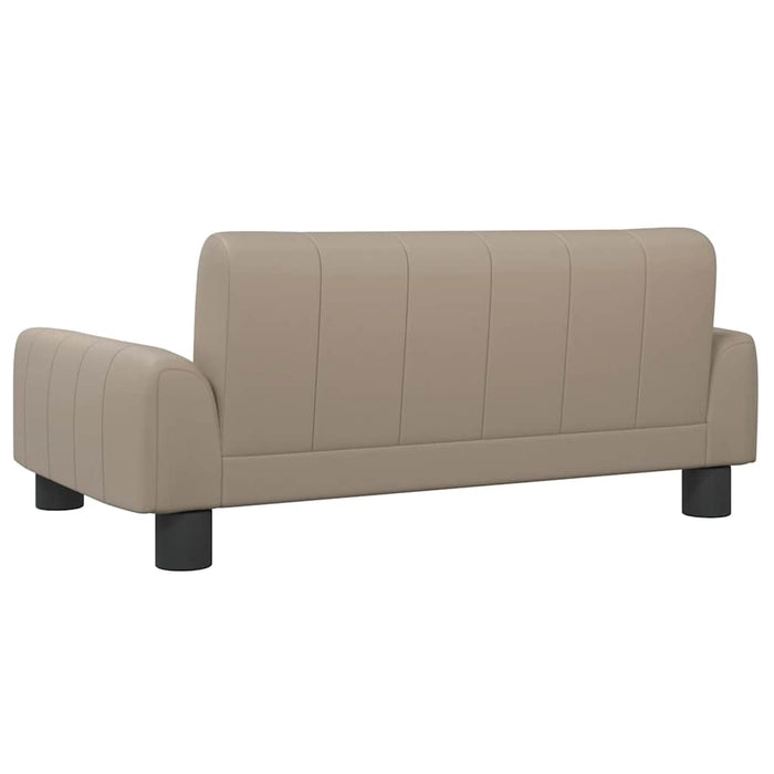 Canapea pentru copii, cappuccino, 70x45x30 cm, piele ecologică - WALTI WALTI