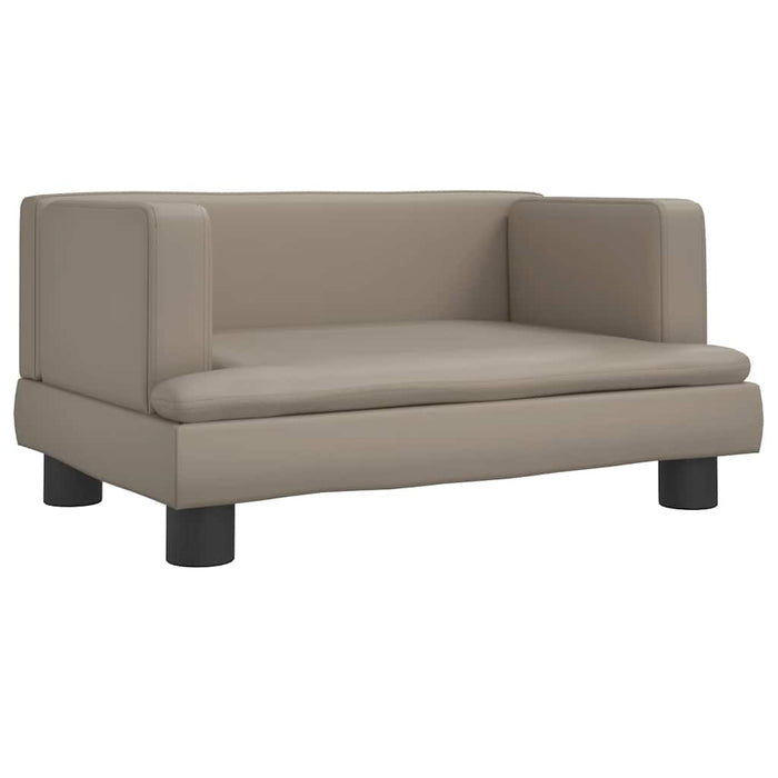 Canapea pentru copii, cappuccino, 60x40x30 cm, piele ecologică - WALTI WALTI
