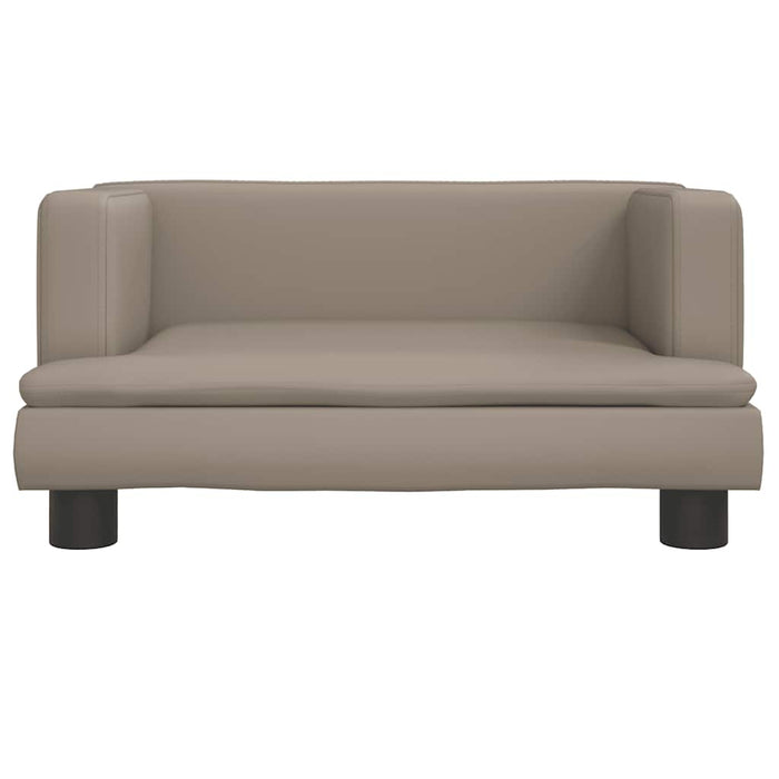 Canapea pentru copii, cappuccino, 60x40x30 cm, piele ecologică - WALTI WALTI