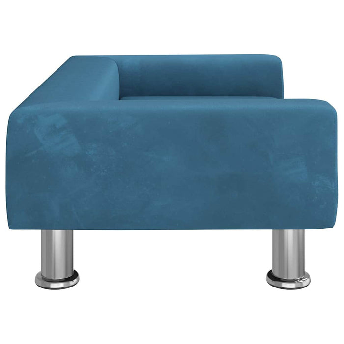 Canapea pentru copii, albastru, 70x45x26,5 cm, catifea - WALTI WALTI