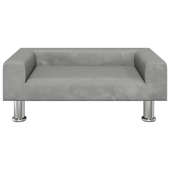 Canapea pentru copii, gri deschis, 70x45x26,5 cm, catifea - WALTI WALTI