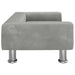 Canapea pentru copii, gri deschis, 70x45x26,5 cm, catifea - WALTI WALTI