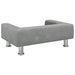 Canapea pentru copii, gri deschis, 70x45x26,5 cm, catifea - WALTI WALTI