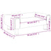 Canapea pentru copii, gri deschis, 70x45x26,5 cm, catifea - WALTI WALTI