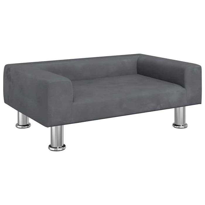Canapea pentru copii, gri închis, 70x45x26,5 cm, catifea - WALTI WALTI