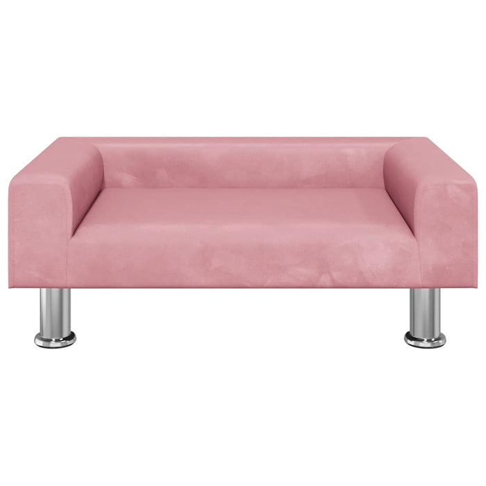 Canapea pentru copii, roz, 70x45x26,5 cm, catifea WALTI