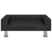 Canapea pentru copii, negru, 70x45x26,5 cm, catifea - WALTI WALTI