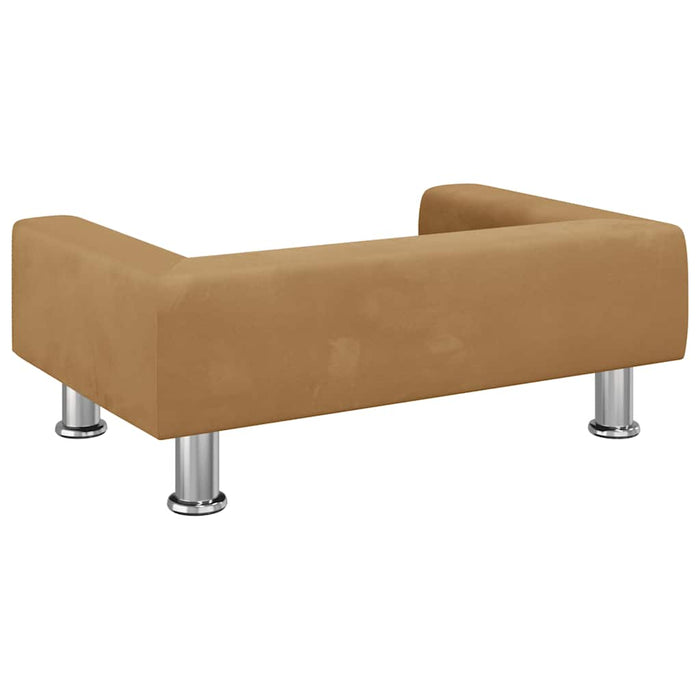 Canapea pentru copii, maro, 70x45x26,5 cm, catifea - WALTI WALTI