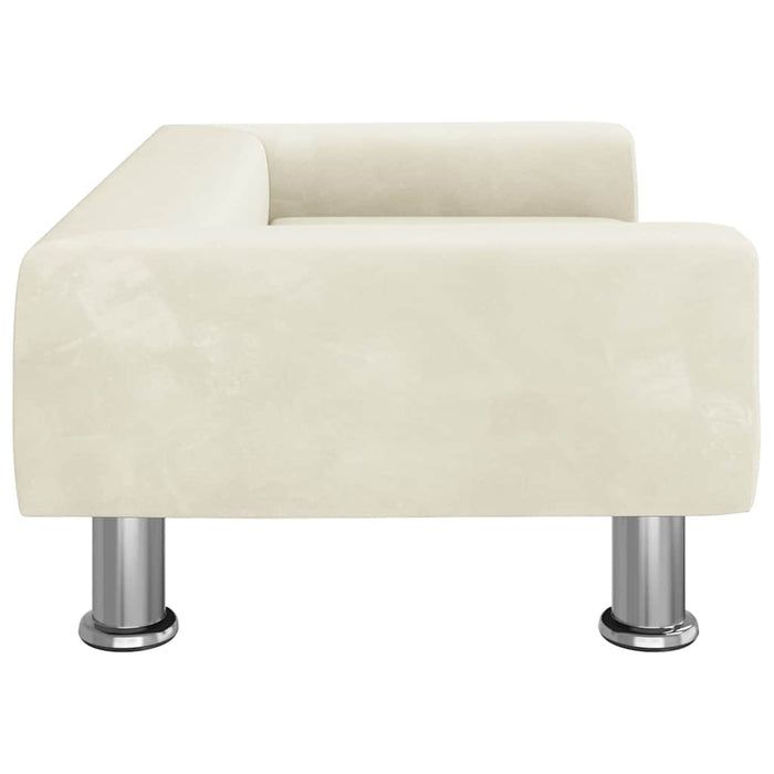 Canapea pentru copii, crem, 70x45x26,5 cm, catifea - WALTI WALTI