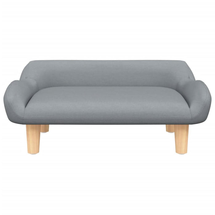 Canapea pentru copii, gri deschis, 70x40x24 cm, material textil - WALTI WALTI