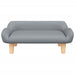Canapea pentru copii, gri deschis, 70x40x24 cm, material textil - WALTI WALTI
