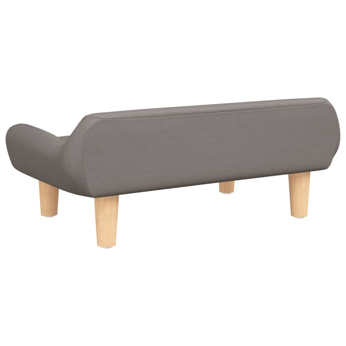 Canapea pentru copii, gri taupe, 70x40x24 cm, material textil - WALTI WALTI