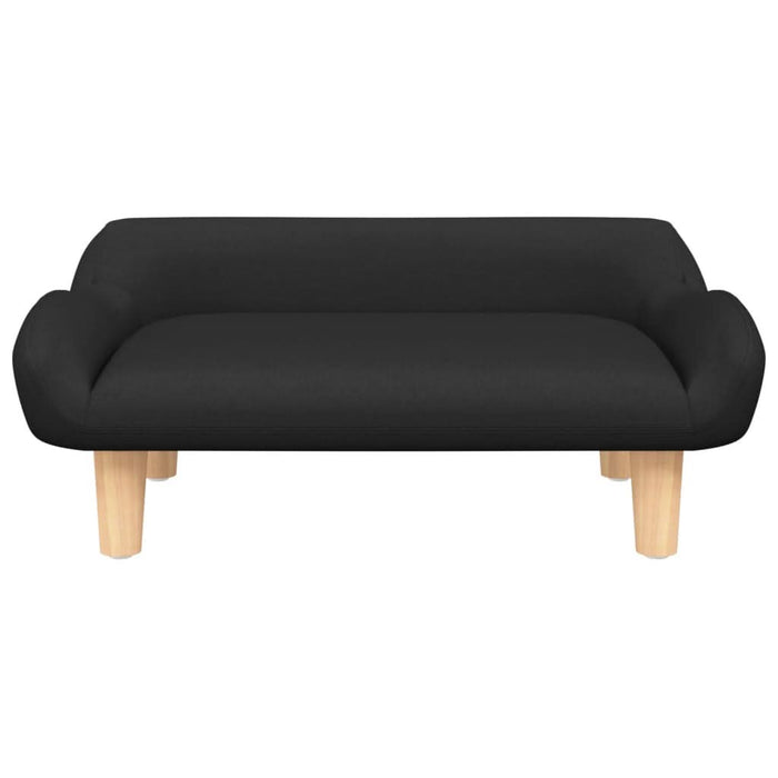 Canapea pentru copii, negru, 70x40x24 cm, material textil - WALTI WALTI