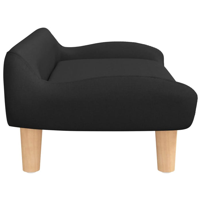 Canapea pentru copii, negru, 70x40x24 cm, material textil - WALTI WALTI