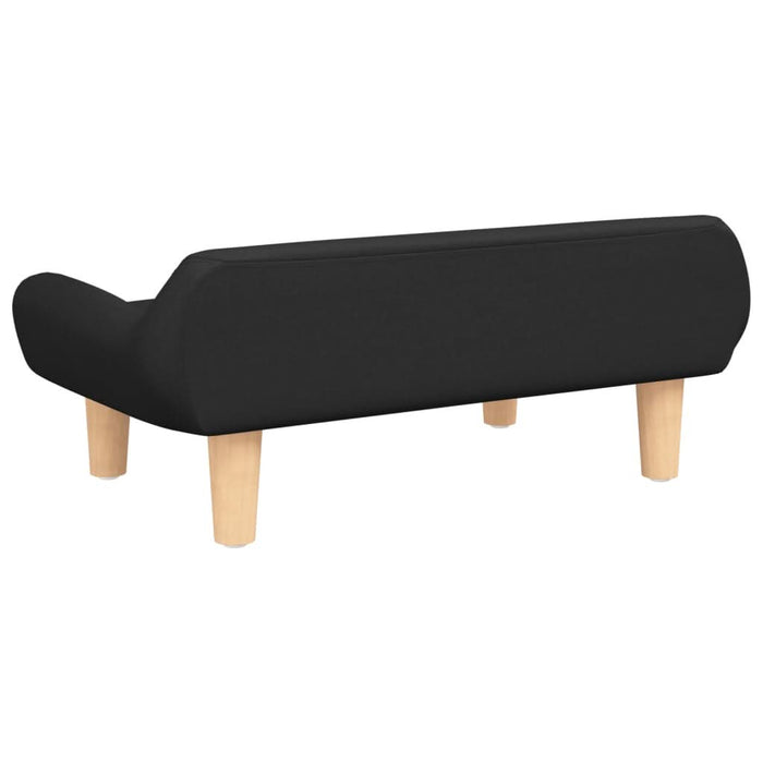 Canapea pentru copii, negru, 70x40x24 cm, material textil - WALTI WALTI