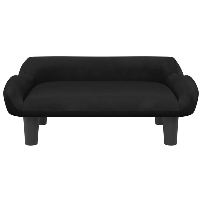 Canapea pentru copii, negru, 70x40x24 cm, catifea - WALTI WALTI