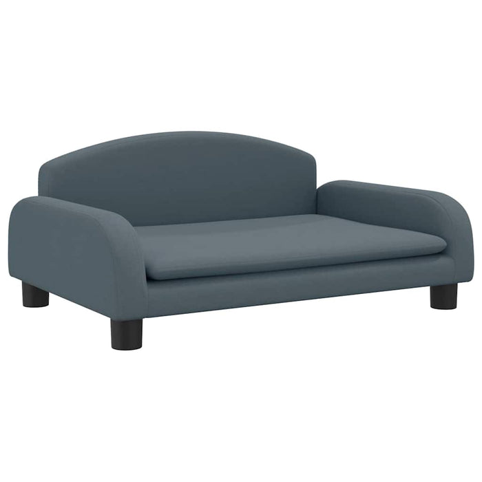 Canapea pentru copii, gri, 70x45x30 cm, material textil WALTI
